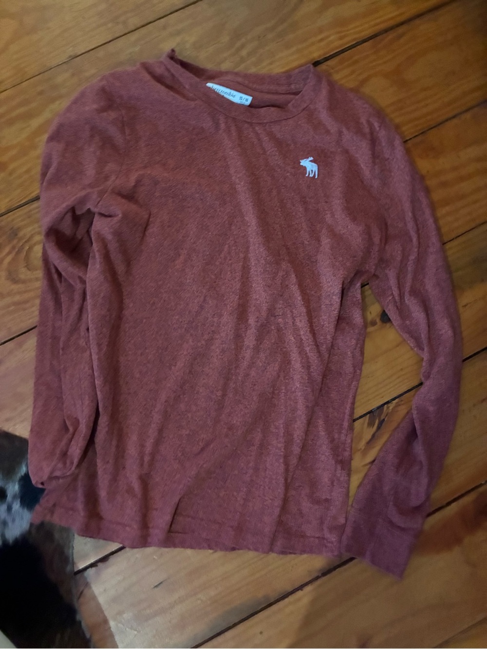 Abercrombie Kids Long-Sleeve Crewneck Tee - Rust